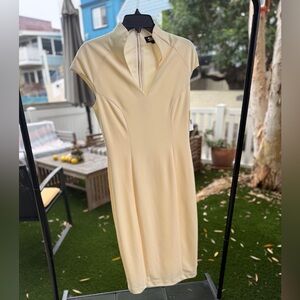 Alexia Admor Cream Midi Sheath Dress